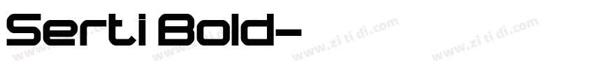 Serti Bold字体转换